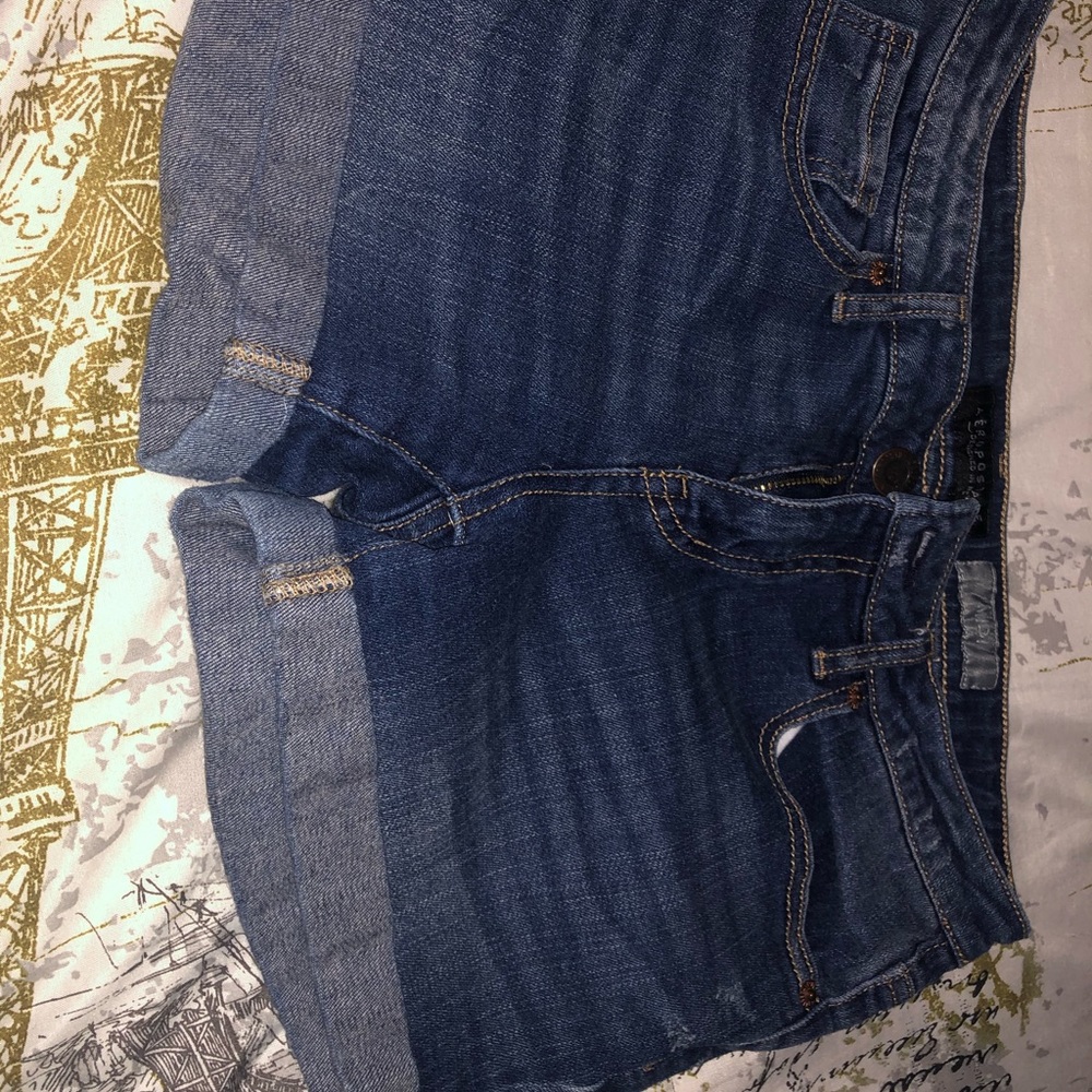 Dark Blue Aeropostal Midi Jean Shorts